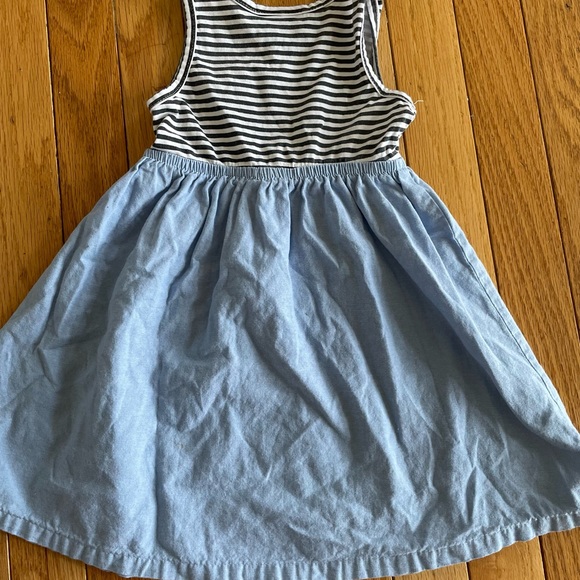 Picapino Dress Sleeveless Striped Chambray Size 2T - Picture 5 of 6